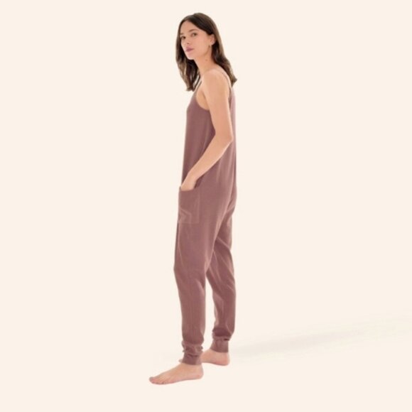 PAPER LABEL "Nicola" Jumpsuit In Hazelnut - Picture 6 of 7